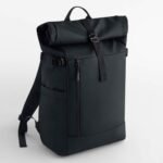 Bagbase BG344 Everyday Carry 25L Roll-Top Backpack - Black | Custom Printed and Embroidered