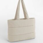 Bagbase BG701 Quilted Tote Bag - Natural Stone | Custom Printed and Embroidered