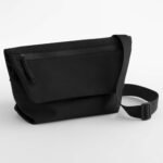 Bagbase BG823 Minimal Lifestyle Mini Messenger - Black | Custom Printed and Embroidered