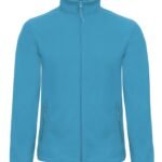 B&C FUI50 ID.501 Men's Micro Fleece Full Zip - Atoll | Custom Printed and Embroidered