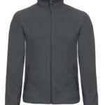 B&C FUI50 ID.501 Men's Micro Fleece Full Zip - Dark Grey | Custom Printed and Embroidered