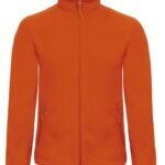 B&C FUI50 ID.501 Men's Micro Fleece Full Zip - Pumpkin Orange | Custom Printed and Embroidered