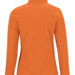 B&C FWI51 ID.501 Women's Micro Fleece Full Zip - Pumpkin Orange | Custom Printed and Embroidered