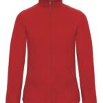 B&C FWI51 ID.501 Women's Micro Fleece Full Zip - Red | Custom Printed and Embroidered