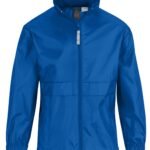 B&C JK950 Kid's Sirocco Lightweight Windbreaker - Royal Blue | Custom Printed and Embroidered