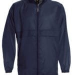 B&C JU800 Men's Sirocco Windbreaker Jacket - Navy | Custom Printed and Embroidered
