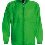 B&C JU800 Men's Sirocco Windbreaker Jacket - Real Green | Custom Printed and Embroidered
