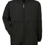B&C JU801 Men's Air Windbreaker Jacket - Black | Custom Printed and Embroidered