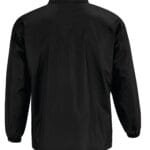B&C JU801 Men's Air Windbreaker Jacket - Black | Custom Printed and Embroidered