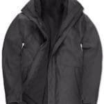 B&C JU873 Men's Corporate 3-in-1 Jacket - Dark Grey | Custom Printed and Embroidered
