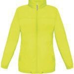 B&C JW902 Women's Sirocco Windbreaker Jacket - Ultra Yellow | Custom Printed and Embroidered