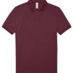 B&C PU424 My Polo 180 - Burgundy | Custom Printed and Embroidered