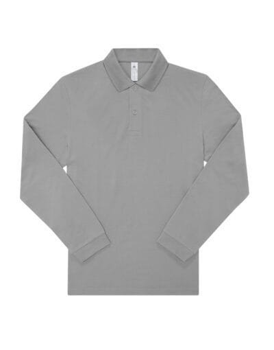 B&C PU425 My Polo 180 Long Sleeve | Custom Printed and Embroidered
