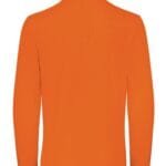 B&C PUI12 ID.001 Men's Long Sleeve Polo - Orange | Custom Printed and Embroidered