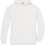 B&C WK681 Hooded Kid's Sweatshirt - White | Custom Printed and Embroidered