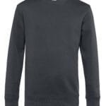 B&C WU01K KING Crew Neck_° - Asphalt | Custom Printed and Embroidered