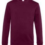 B&C WU01K KING Crew Neck_° - Dark Cherry | Custom Printed and Embroidered