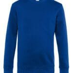 B&C WU01K KING Crew Neck_° - Royal Blue | Custom Printed and Embroidered