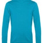 B&C WU01W Men's #Set In Sweatshirt - Hawaii Blue | Custom Printed and Embroidered