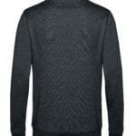 B&C WU01W Men's #Set In Sweatshirt - Heather Asphalt | Custom Printed and Embroidered