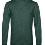 B&C WU01W Men's #Set In Sweatshirt - Heather Dark Green | Custom Printed and Embroidered