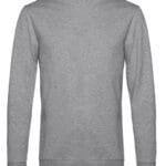 B&C WU01W Men's #Set In Sweatshirt - Heather Grey | Custom Printed and Embroidered