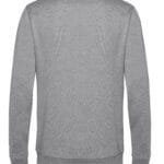 B&C WU01W Men's #Set In Sweatshirt - Heather Grey | Custom Printed and Embroidered