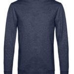 B&C WU01W Men's #Set In Sweatshirt - Heather Navy | Custom Printed and Embroidered
