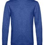 B&C WU01W Men's #Set In Sweatshirt - Heather Royal Blue | Custom Printed and Embroidered