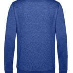 B&C WU01W Men's #Set In Sweatshirt - Heather Royal Blue | Custom Printed and Embroidered