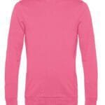 B&C WU01W Men's #Set In Sweatshirt - Pink Fizz | Custom Printed and Embroidered