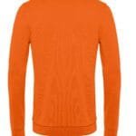 B&C WU01W Men's #Set In Sweatshirt - Pure Orange | Custom Printed and Embroidered