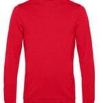 B&C WU01W Men's #Set In Sweatshirt - Red | Custom Printed and Embroidered