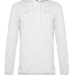 B&C WU03W Men's #Hooded Sweat - White | Custom Printed and Embroidered