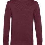 B&C WU31B Inspire Crew Neck_° - Burgundy | Custom Printed and Embroidered