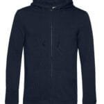 B&C WU35B Inspire Zipped Hood_° - Navy Blue | Custom Printed and Embroidered