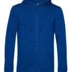 B&C WU35B Inspire Zipped Hood_° - Royal Blue | Custom Printed and Embroidered