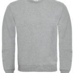 B&C WUI20 ID.002 Cotton Rich Sweatshirt - Heather Grey | Custom Printed and Embroidered