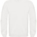 B&C WUI20 ID.002 Cotton Rich Sweatshirt - White | Custom Printed and Embroidered