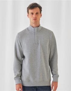 B&C WUI22 ID.004 Cotton Rich 1/4 Zip Sweat