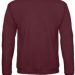 B&C WUI23 Unisex ID.202 50/50 Sweatshirt - Burgundy | Custom Printed and Embroidered