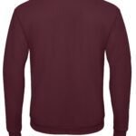 B&C WUI23 Unisex ID.202 50/50 Sweatshirt - Burgundy | Custom Printed and Embroidered