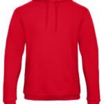 B&C WUI24 Unisex ID.203 50/50 Hooded Sweatshirt - Red | Custom Printed and Embroidered