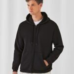 B&C WUI25 Unisex ID.205 50/50 Hooded Full Zip Sweat | Custom Printed and Embroidered