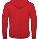 B&C WUI25 Unisex ID.205 50/50 Hooded Full Zip Sweat - Red | Custom Printed and Embroidered