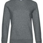 B&C WW01Q QUEEN Crew Neck_° - Heather Mid Grey | Custom Printed and Embroidered