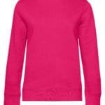 B&C WW01Q QUEEN Crew Neck_° - Magenta Pink | Custom Printed and Embroidered
