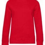 B&C WW01Q QUEEN Crew Neck_° - Red | Custom Printed and Embroidered