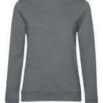 B&C WW02W Women's #Set In Sweatshirt - Elephant Grey | Custom Printed and Embroidered
