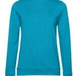 B&C WW02W Women's #Set In Sweatshirt - Hawaii Blue | Custom Printed and Embroidered